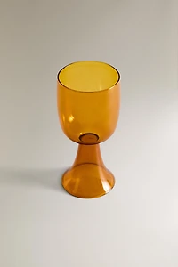 GRAND VERRE À PIED BOROSILICATE COULEUR X COLLAGERIE