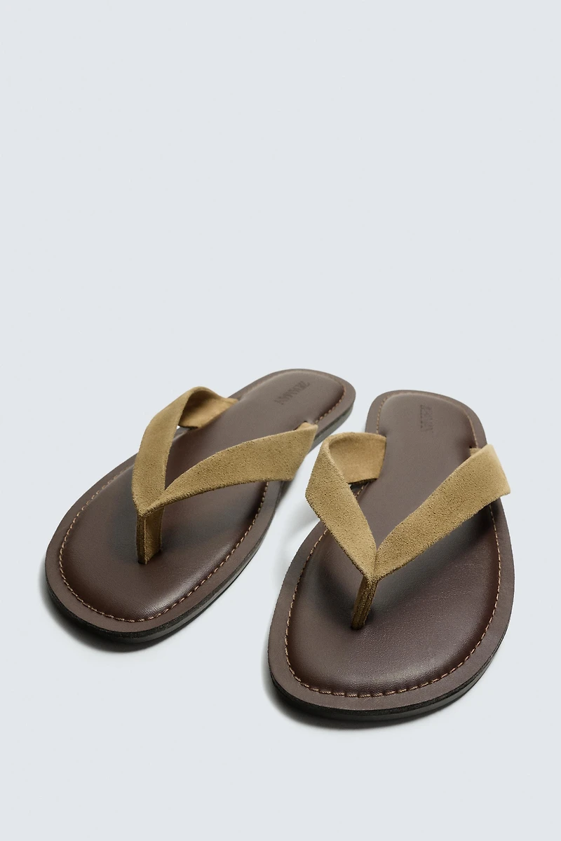 LEATHER STRAP SANDALS