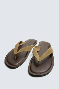 LEATHER STRAP SANDALS