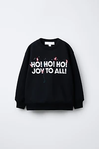 SANTA CLAUS PRINT SWEATSHIRT