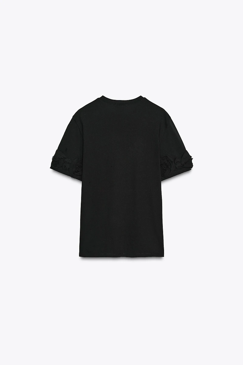 VOLUMINOUS FLORAL T-SHIRT