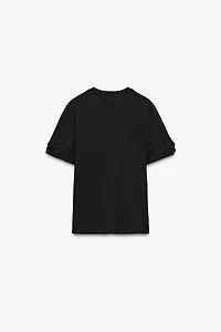 VOLUMINOUS FLORAL T-SHIRT