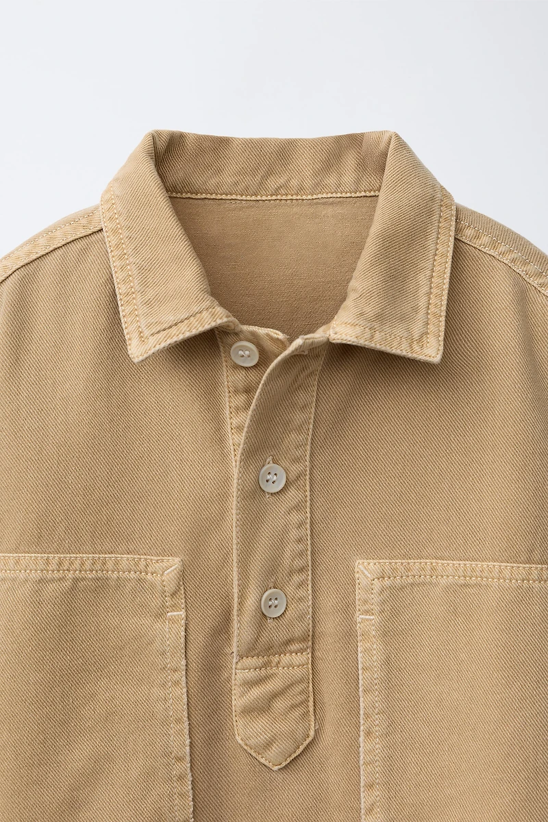 BUTTON-UP OVERSHIRT