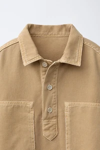 BUTTON-UP OVERSHIRT