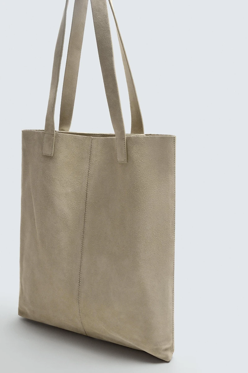 LEATHER SHOPPER BAG