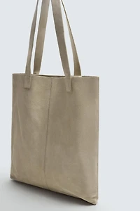 LEATHER SHOPPER BAG