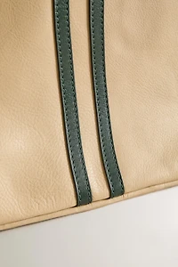 LEATHER SHOE BAG