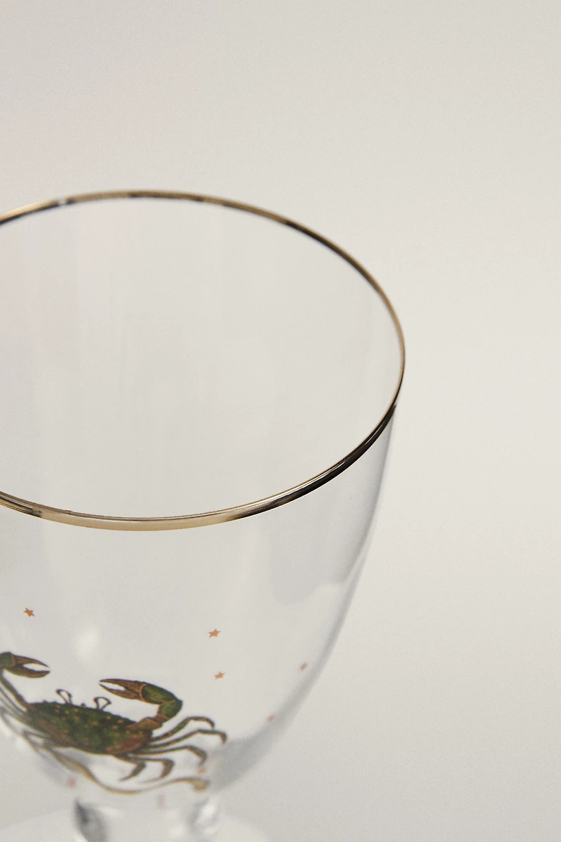 CANCER ZODIAC GLASS | MARISA BERENSON