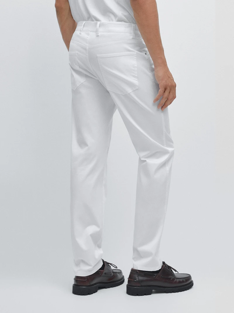 Faux jean slim texture légère