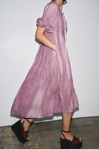 ROBE TUNIQUE EN LIN TIE DYE ZW COLLECTION