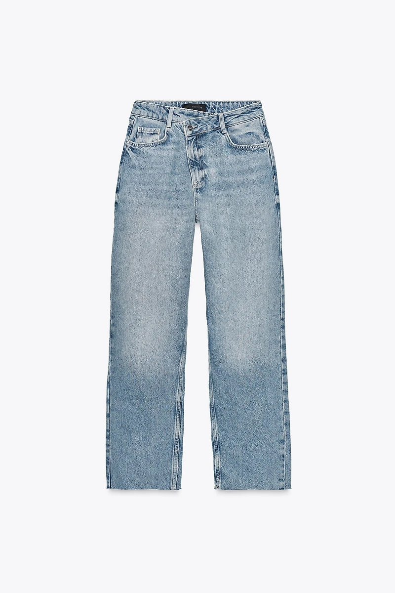 Z.09 STRAIGHT ANKLE HIGH WAIST CROSSOVER JEANS