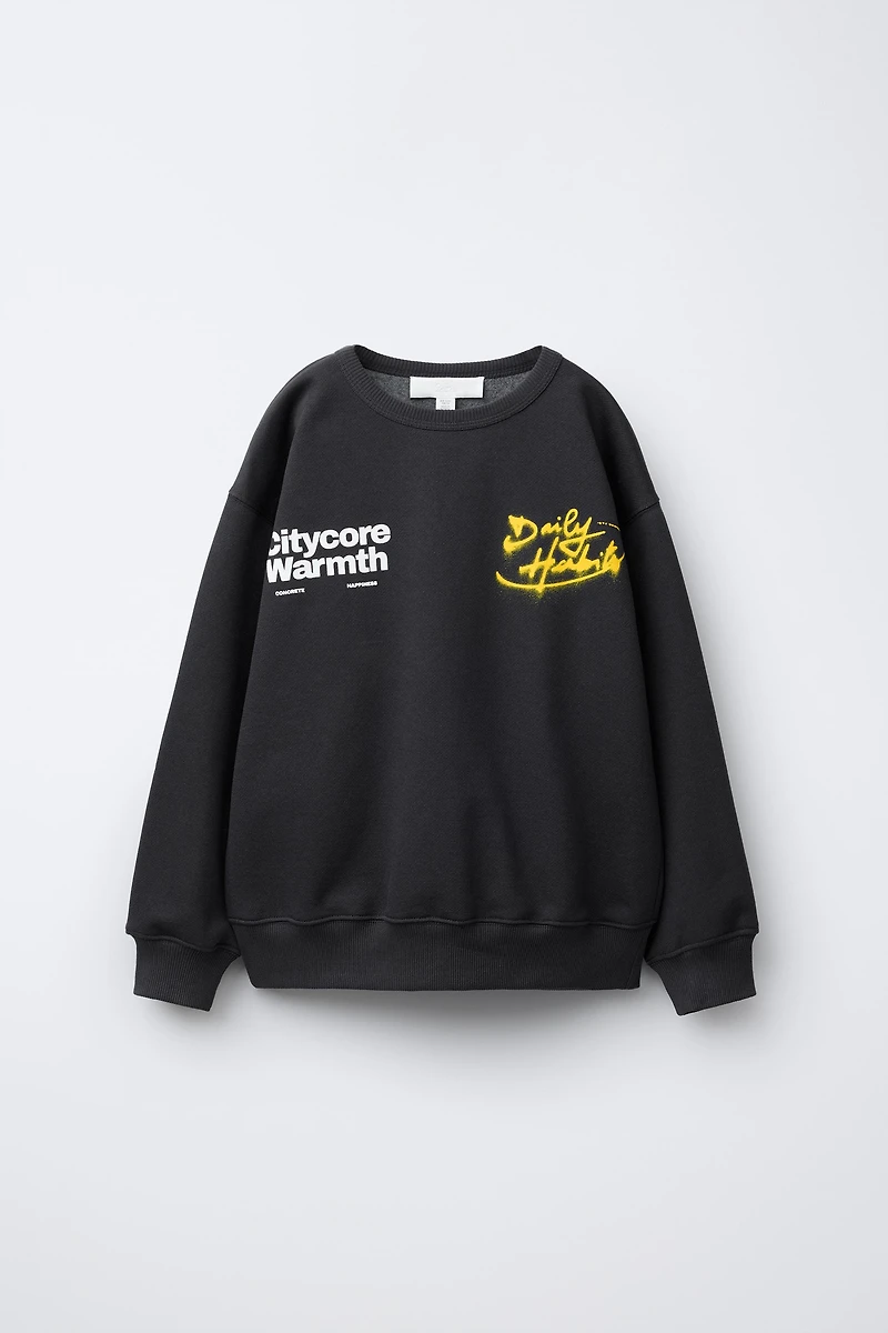 GRAFFITI PRINT SWEATSHIRT