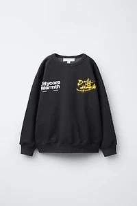 GRAFFITI PRINT SWEATSHIRT