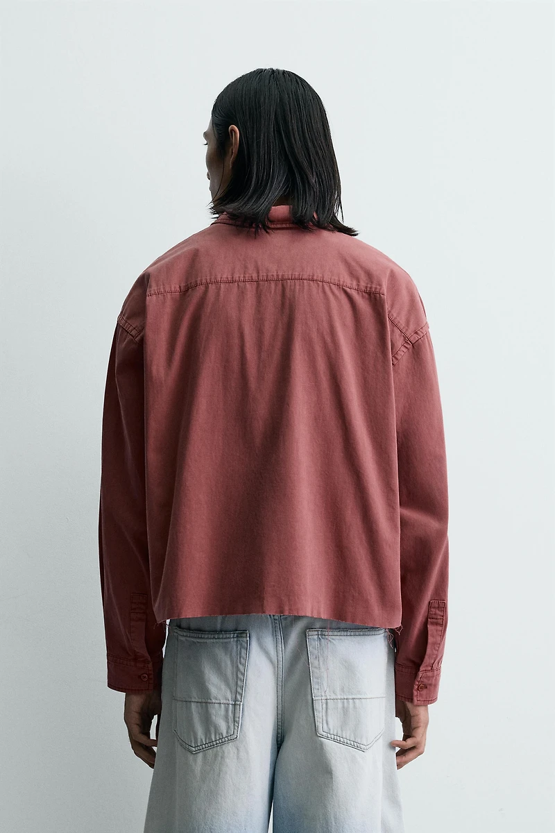 WASHED BOXY FIT SHIRT