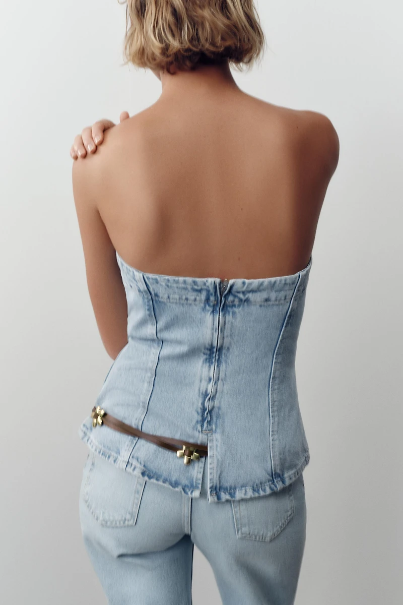 Z1975 DENIM TUBE TOP