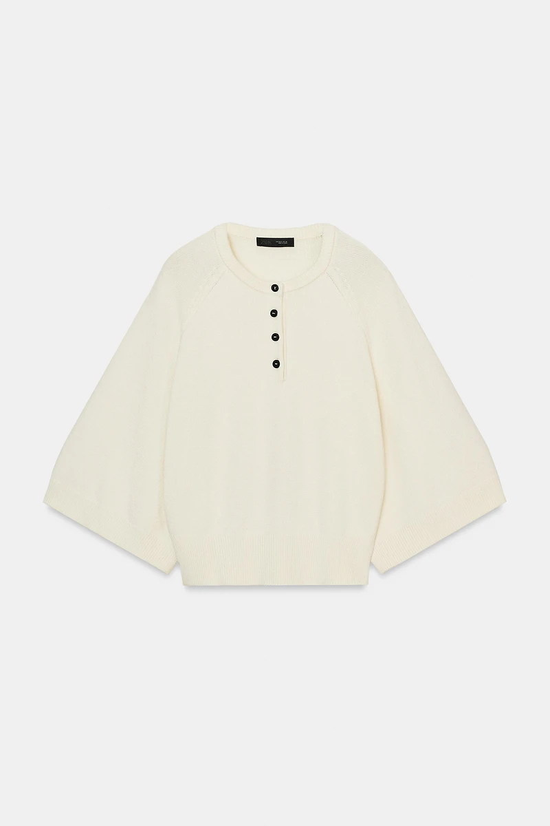 WIDE SLEEVE KNIT JUMPER