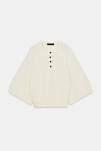 WIDE SLEEVE KNIT JUMPER
