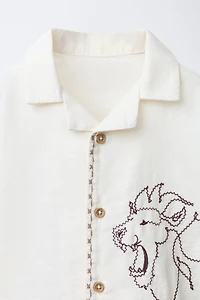 CHEMISE LION BRODÉ