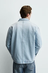WASHED DENIM OVERSHIRT