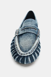 DENIM EFFECT LOAFERS