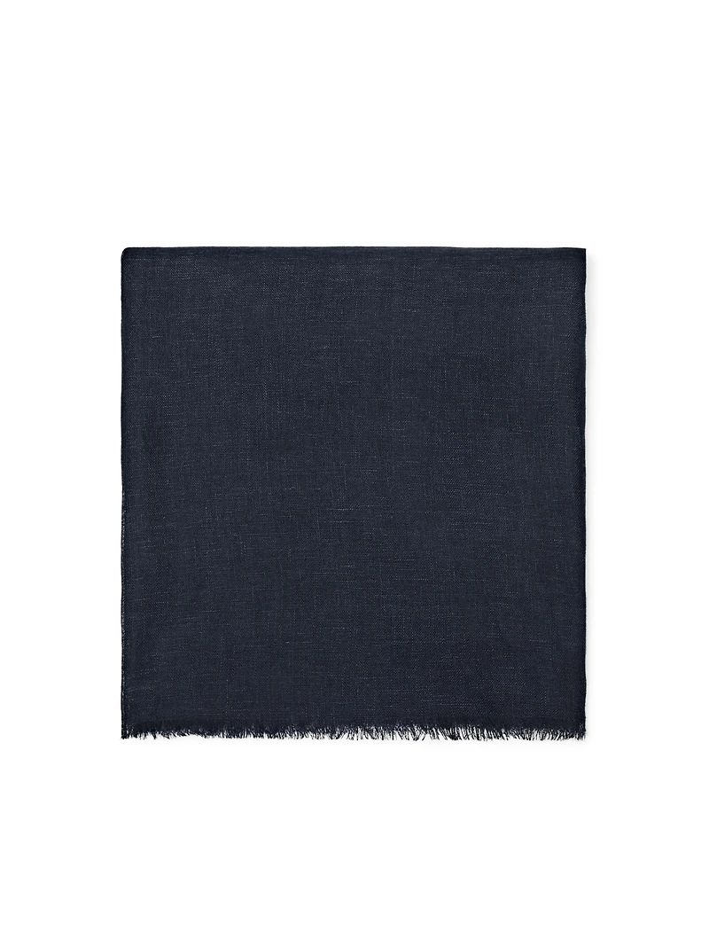 Plain 100% linen scarf