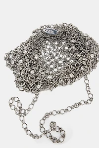 BEADED MINI BUCKET BAG