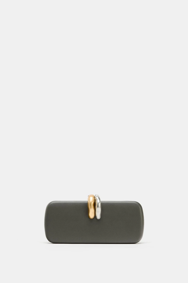 RIGID CLUTCH WITH METAL DETAIL