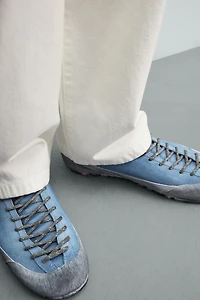 LEATHER SNEAKERS WITH VIBRAM® SOLE AARON LEVINE X ZARA