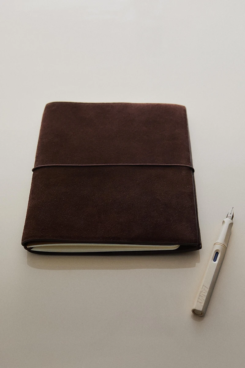 SUEDE LEATHER BOOK COVER