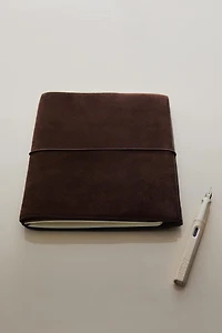 SUEDE LEATHER BOOK COVER