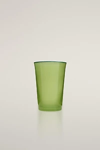 COLOURED GLASS TUMBLER