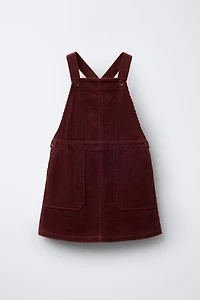CORDUROY PINAFORE DRESS
