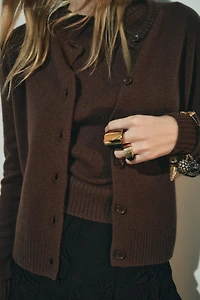 BASIC 100% WOOL CARDIGAN