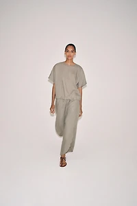 100% LINEN LACED TOP ZW COLLECTION
