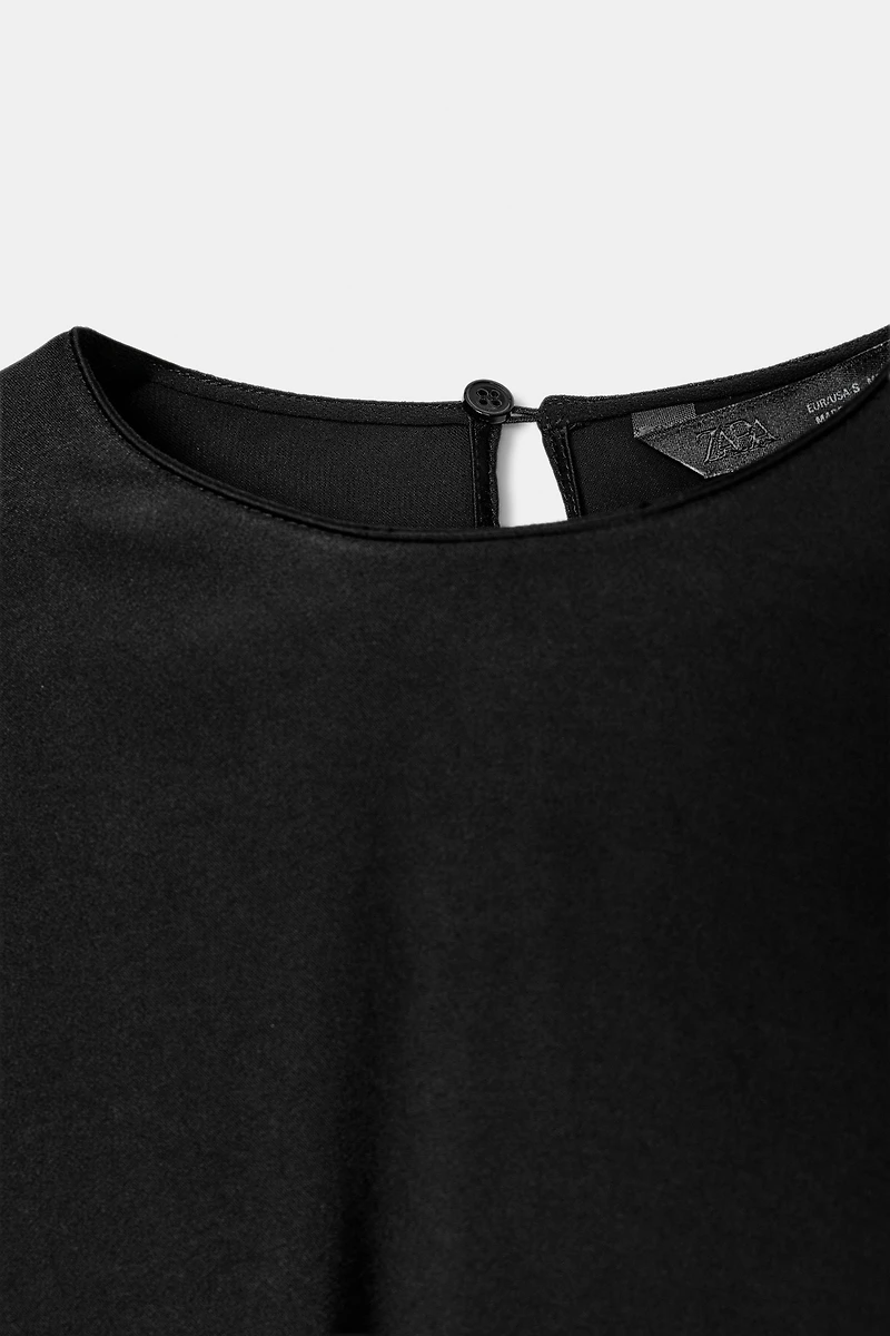 ASYMMETRIC LACE BLOUSE ZW COLLECTION LIMITED EDITION