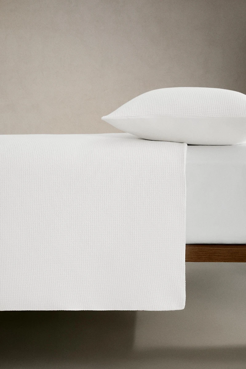 HOUSSE DE COUETTE COTON MINI WAFFLE
