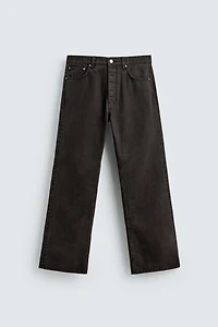 WAXED FLARE FIT JEANS