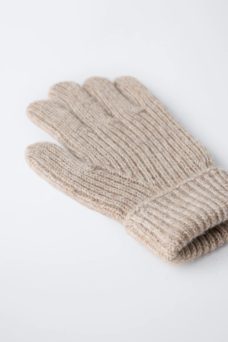 PLAIN KNIT GLOVES
