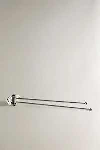 SHINY METAL WALL TOWEL RACK