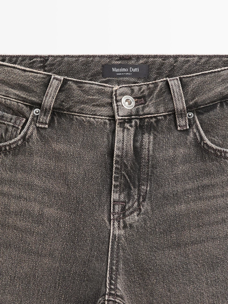 Jean straight taille basse