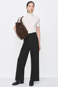 JEAN COUPE LARGE ET TAILLE HAUTE COLLECTION ZW