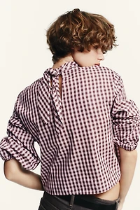 GINGHAM POPLIN SHIRT
