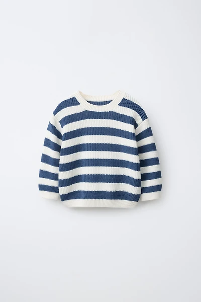 STRIPED KNIT JUMPER