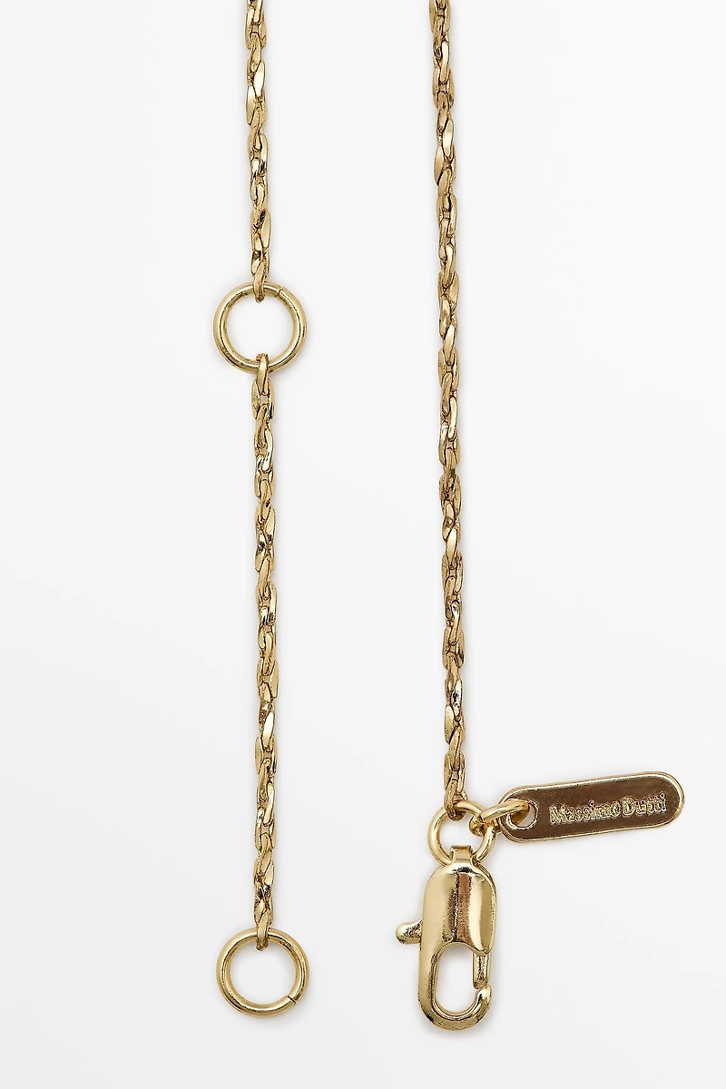 Antique crystal piece necklace