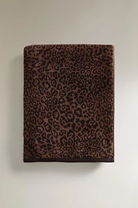 ANIMAL PRINT VELOUR BEACH TOWEL