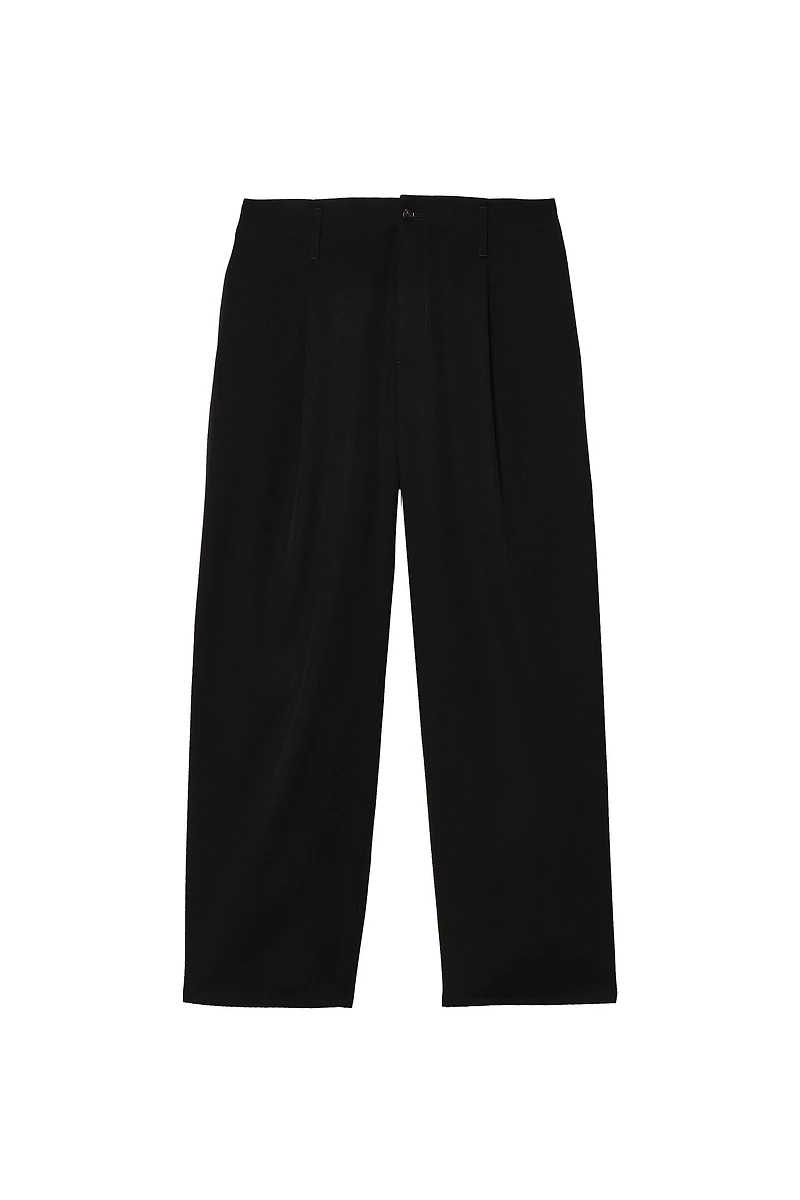 100% WOOL SUIT STRAIGHT FIT PANTS