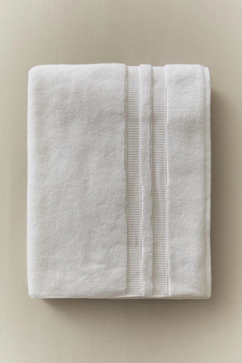 SERVIETTE DE BAIN EXTRA-DOUCE DOUBLE FRISE