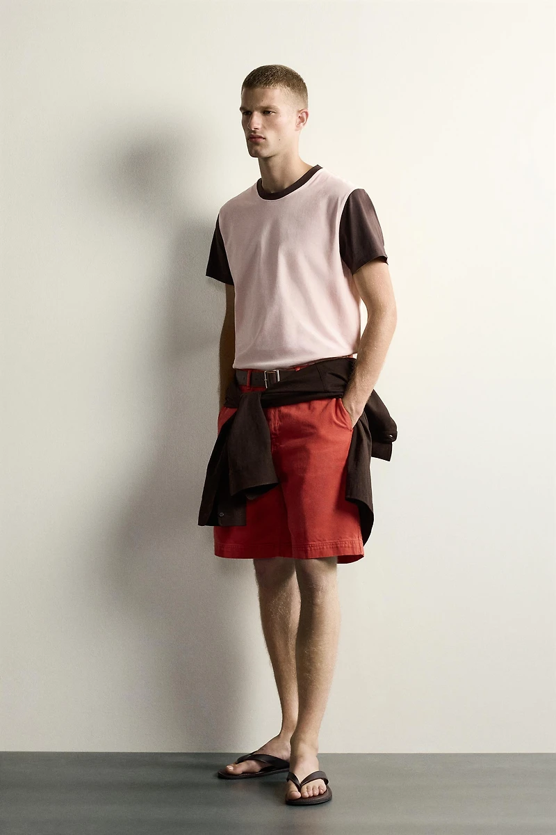 T-SHIRT REGULAR FIT COLOR BLOCK