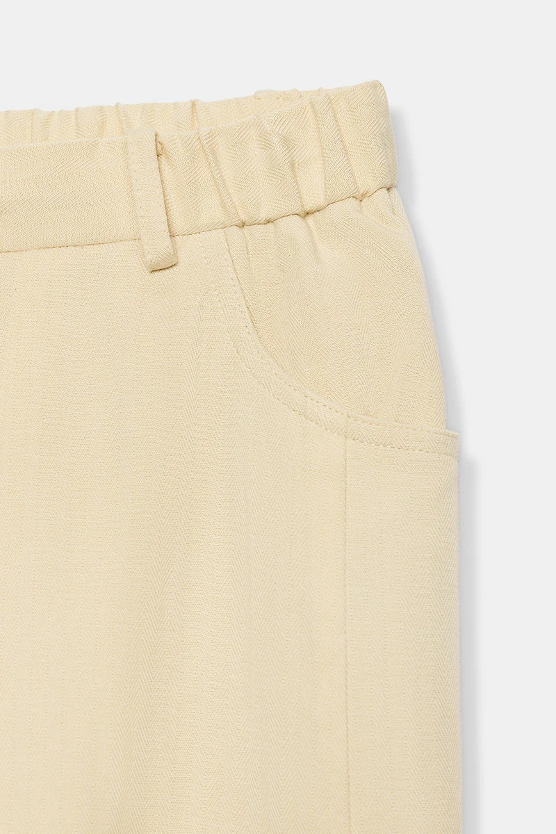 ZW COLLECTION HERRINGBONE TEXTURED PANTS