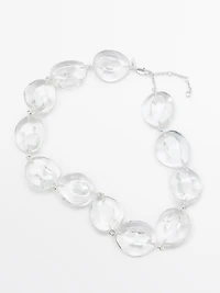Collier pièces en verre